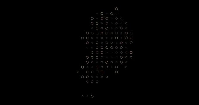 South Korea Dot Matrix Visualisation