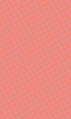 Delicate circular elements repeat across a coral backdrop creating a seamless and visually appealing pattern for various designs.