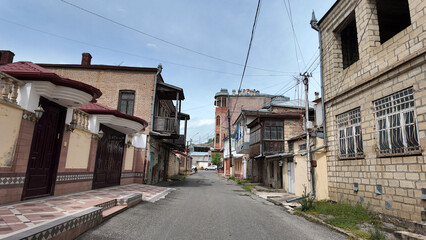 A view of the Red Town in Quba, Azerbaijan