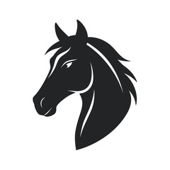 Horse Head In Profile With Bridle