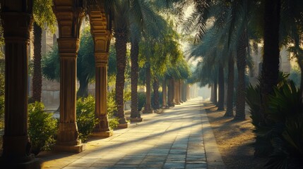 A quiet moment at Jannat Ul Baqi with soft light filtering through the trees