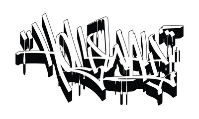 HOLY WAY graffiti tag style design