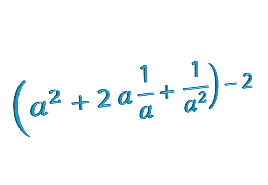 Algebra Problem: Simplifying a Perfect Square Trinomial with a Negative Exponent |  (a^2 + 2a1/a + 1/a^2) - 2
