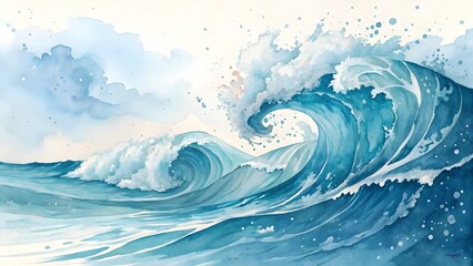 blue water wave