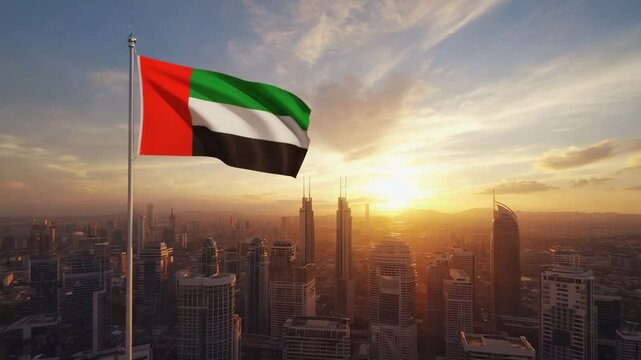 Flag of Dubai in Dubai.