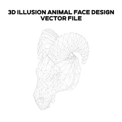3d sketch design of a Head of Screw Horn. Editable EPS file.