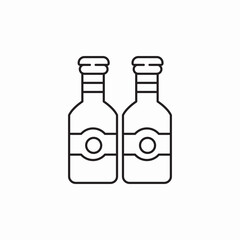 ketchup mustard bottles icon sign vector