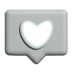 metal heart button