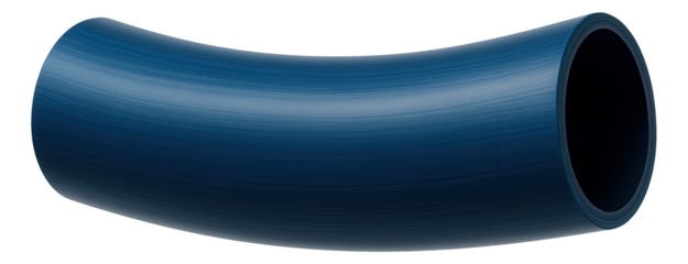 High-density polyethylene pipe for residential water supply systems, flexible and resistant to cracking.