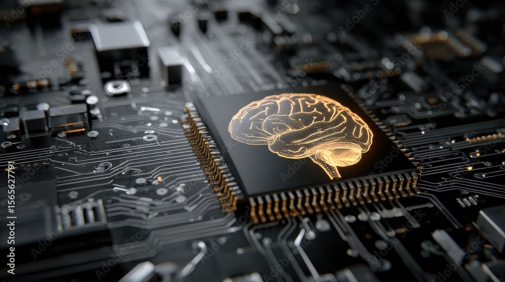 Poster neural circuit and electronic cyber brain in a quantum computing system, artificial intelligence tec