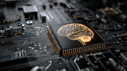 Neural circuit and electronic cyber brain in a quantum computing system, artificial intelligence technology, biotechnology and machine learning concept