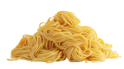 A pile of uncooked pasta