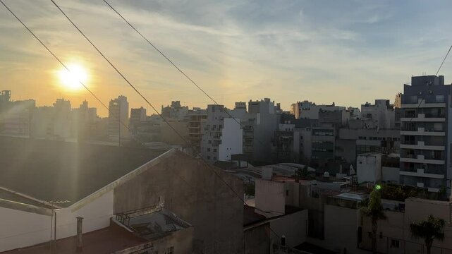 Sunset in Buenos Aires