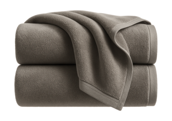 A set of oversized bath sheets, offering extra comfort and warmth in a spacious home bathroom.