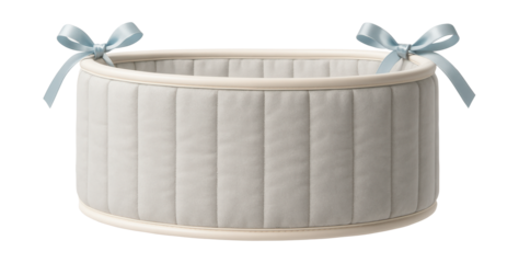 Lightweight crib bumper with a simple, minimalist design for a sleek, contemporary baby room.