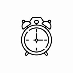 alarm clock icon sign vector