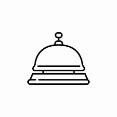 desk bell icon sign vector