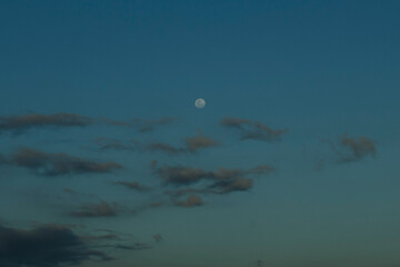 full moon over the sea