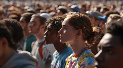 Generative ai empowers a diverse crowd of young people at world youth day celebrations