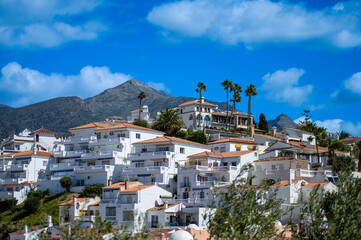 Charming city unfold, offering breathtaking views and a picturesque atmosphere in Nerja, Spain