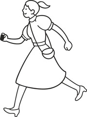 girl in a dress