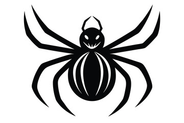 pumpkin spider hybrid vector icon