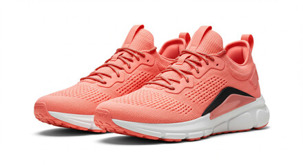 Studio photo of modern athletic running sneakers