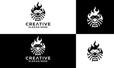 Fototapeta premium cobra fire logo