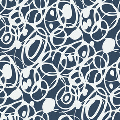 Seamless pattern with a simple abstract drawing. Vector illustration.