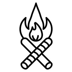 Bonfire Vector Icon