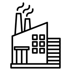 Factory Vector Icon
