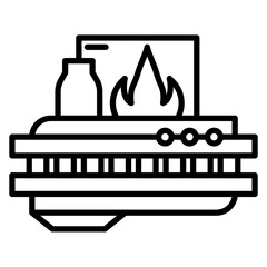 Hot Rolling Vector Icon