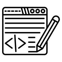 Coding Language Vector Icon