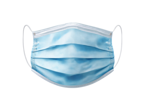 Disposable face mask medical grade protection safety, Isolated On Transparent Background, Png