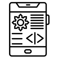 Fototapeta premium Custom App Icon Vector Icon