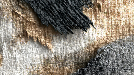 Close-up view of a textured surface with dark fibers and earthy tones, suggesting natural or abstract patterns.