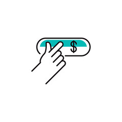 Fashion clothing shopping and trading vector icon