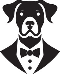 black dog vector icon silhouette 