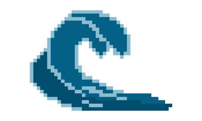 Obraz premium design wave water ocean logo vector illustration