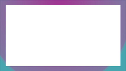 Pink and purple square blank photo frame illustration for web or picture