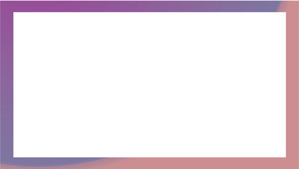 Pink square photo frame on a blank page design