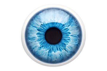 Stunning Close-Up of a Vivid Blue Eye Iris High-Resolution Image for Medical, Artistic, and Design Projects