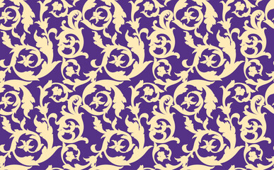 Seamless motif pattern. Baroque pattern design. Textile print pattern © akın demirci