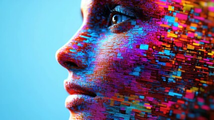 Modern cybernetic interface, AI personification concept. - Powered by Adobe