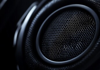 Close-up of Speaker Grill Audio Technology Detail