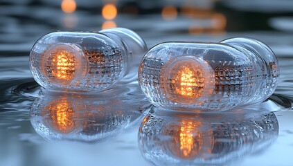 Amber LED Indicator Lights Automotive Signal Lamps