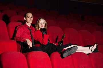 Couple in a cinema