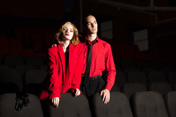 Couple in a cinema