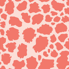 Abstract modern giraffe seamless pattern. Animals trendy background. Colorful decorative vector stock illustration for print, card, postcard, fabric, textile. Modern ornament of stylized skin.