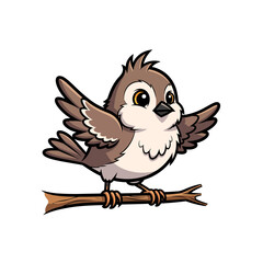 Cute Bird Icon Cartoon very cool